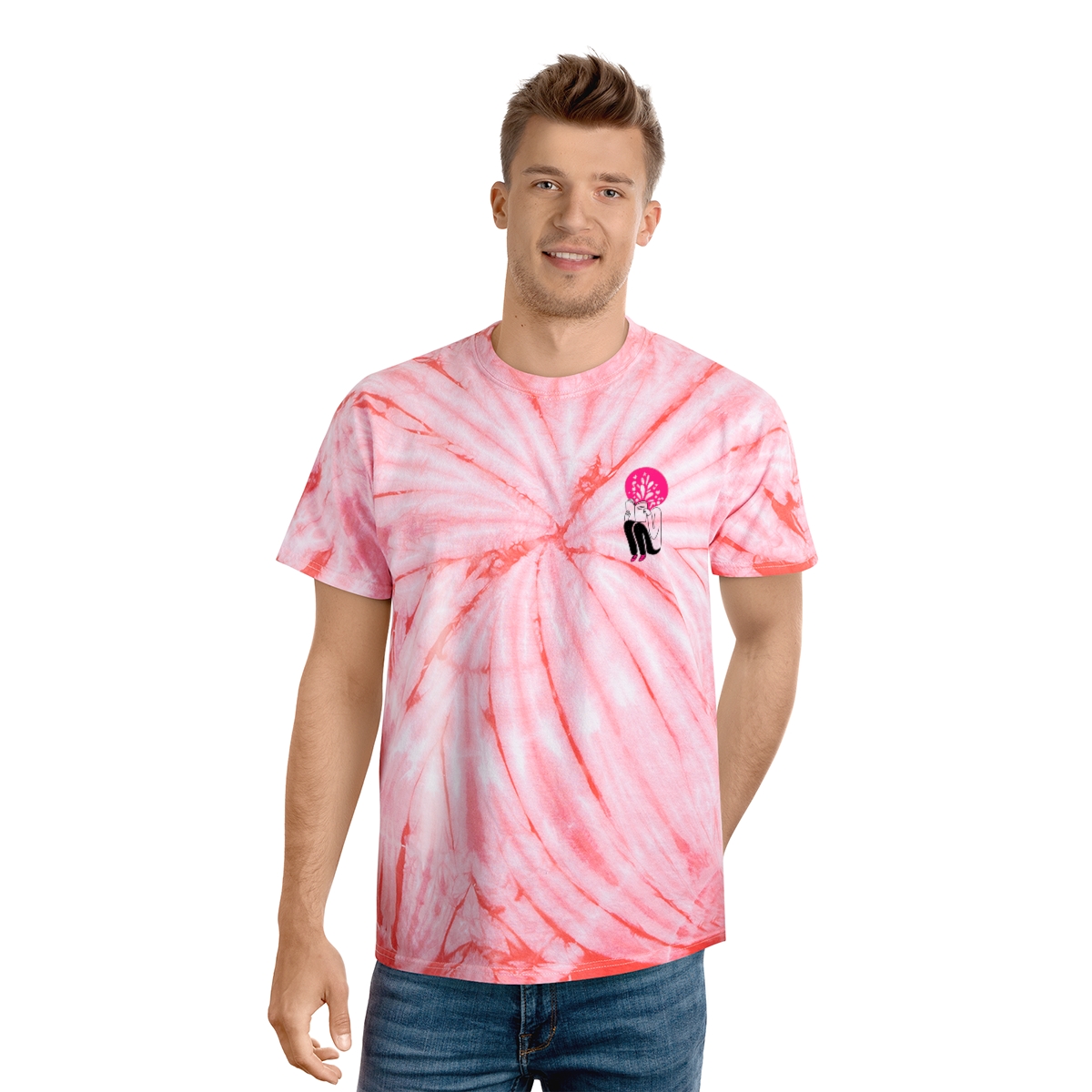 Inspired Creative Tie-Dye Tee, Cyclone - Image 3